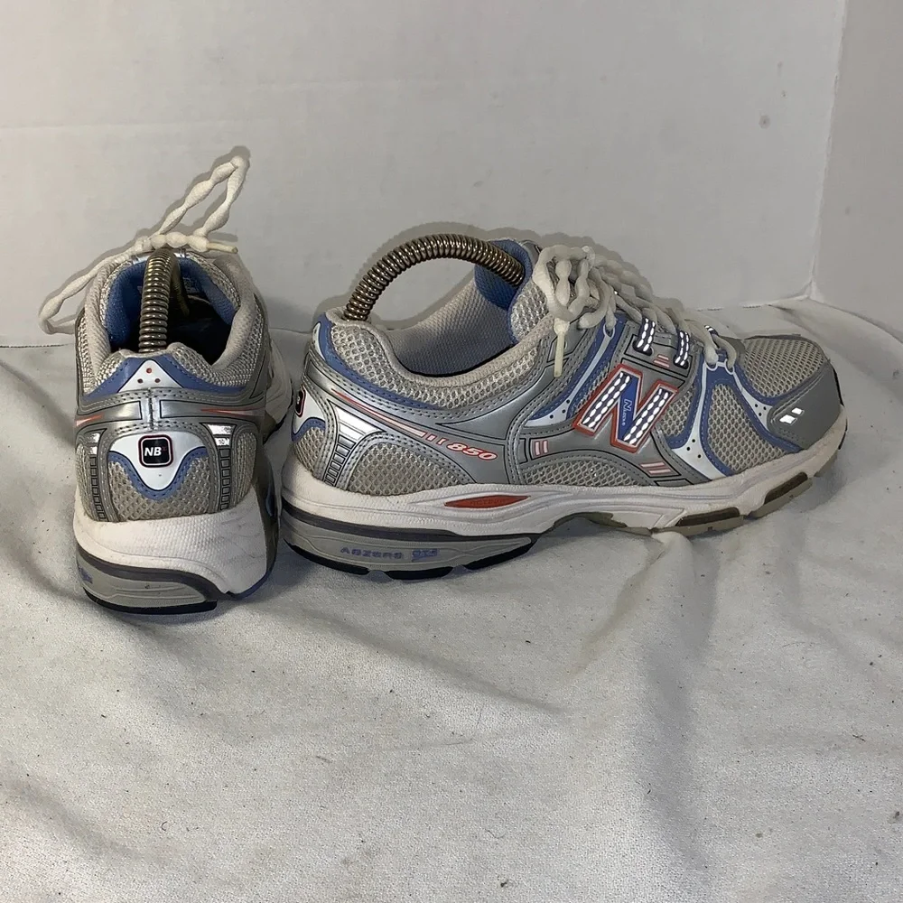 New Balance Women’s NLock 850 Silver/Blue/Orange Sneakers
